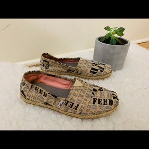 Tom’s x FEED Vegan burlap slip-ons